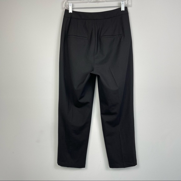 Universal Standard Wool Cropped Trousers High Waisted Pleated Front Pants 4XS 0 - Picture 8 of 16